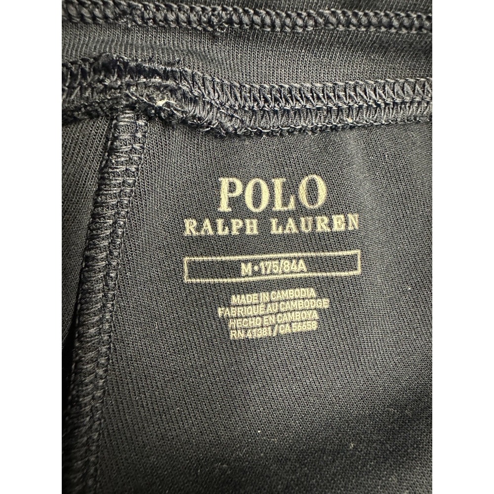 Polo Ralph Lauren Joggers Mens Medium Black Athletic Sport Sweatpants - Picture 2 of 8